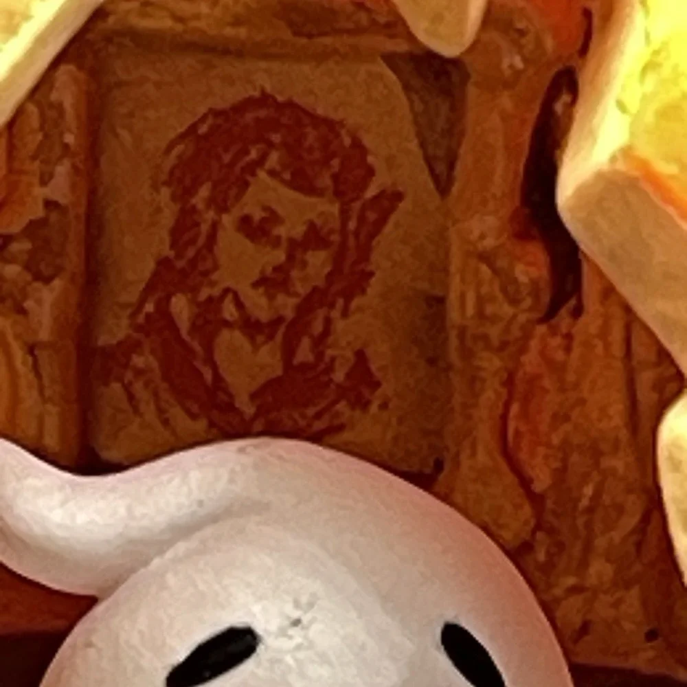 Hallmark 2014 Halloween Pumpkin Ghost Ornament Jack O Lantern Haunted House